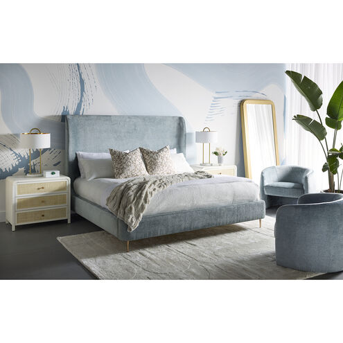 Mircea Bergen French Blue Lounge Chair
